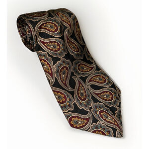 Hardy Amie’s Bold Paisley Silk Tie 3 3/4 59” 14 Savile Row London